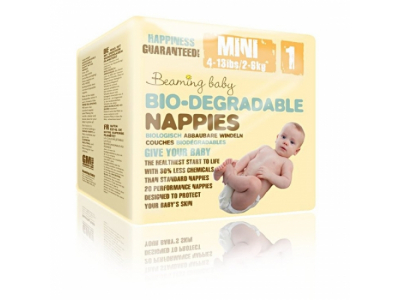 Beaming Baby Biologicky rozložitelné jednorázové plenky Mini 2-6 kg (20 ks)