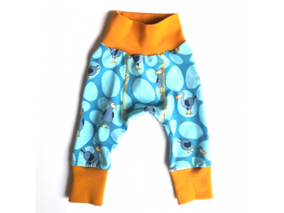 Eco Capart Dojčenské bavlnené nohavice - Dodo modrý