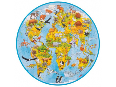 Goki Puzzle XXL, Svet, 49 dielov