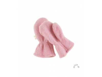IoBio Rukavice palčiaky z vlneného flísu - ružové