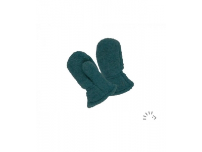 IoBio Rukavice palčáky z vlněného flísu - smaragd